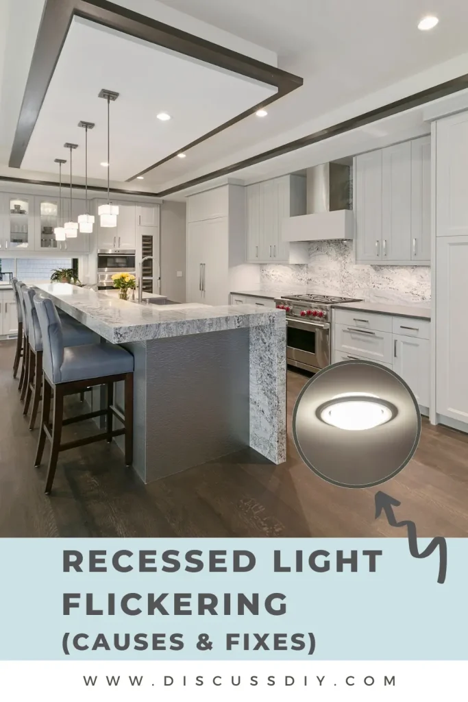 led recessed light is flickering